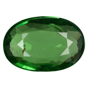 1.00 ct Magnificent Oval Cut (8 x 5 mm) Tanzania Green Tsavorite Garnet Gemstone - Picture 1 of 2