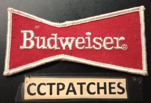 BUDWEISER BOWTIE BEER PATCH - Picture 1 of 2