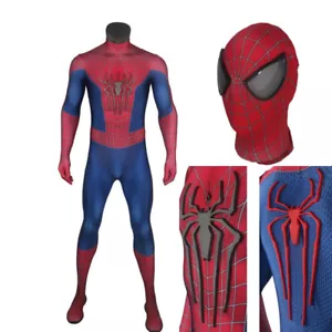 The Amazing Spider-Man Kostüm Profi Spiderman Cosplay mit Gummi Logo - Bild 1 von 12