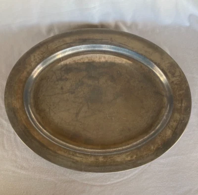 Bandeja de plato para servir carne granalada de colección RWP peltre #2 19"x15" Foto 1 de 4