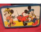 Mickey And Minnie Mouse Vintage Disney Tin Pencil Box Art Storage Case