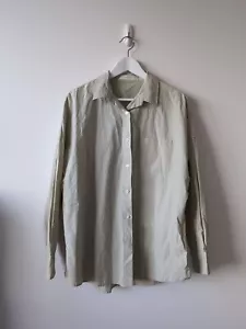 Nude Lucy Top Size M Green Long Sleeve Cotton Dress Shirt Sydney Designer - Picture 1 of 8