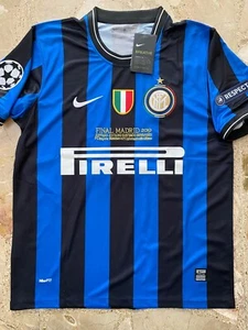 Maglia Inter finale Champions 2010 Zanetti 4 Tg. XL con patch e ricamo finale - Foto 1 di 7