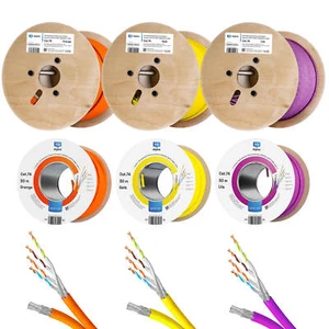 Cat.7a DUPLEX Twin KUPFER Netzwerkkabel Verlegekabel Daten Installation LAN Cat7 - Afbeelding 1 van 47