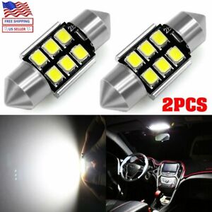 31MM High Power 2835-6SMD LED Lights Bulb for Interior Map Dome,2pcs,White