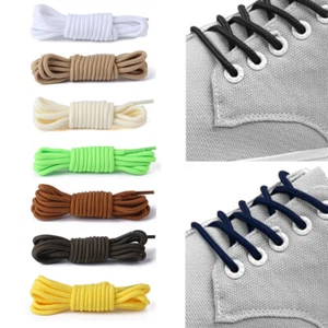 1Pair Polyester Solid Shoelace Classic Round Shoelaces Classic Sports Unisex ⌒ ❶ - Picture 1 of 30