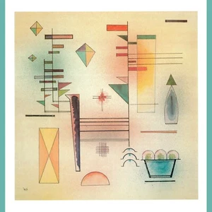 1929 Wassily Kandinsky Sonorous Klangvoll art print offset lithography poster - Picture 1 of 6