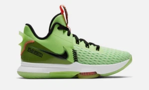 CQ9380-300 Nike Lebron Witness V Volt Grün Herren Basketball Turnschuhe - Picture 1 of 8