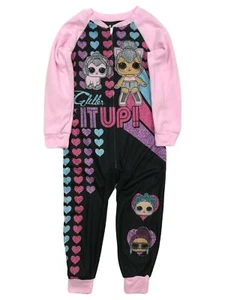 LOL Surprise Girls Glitter It Up Blanket Sleeper Union Suit Pajamas - Picture 1 of 1