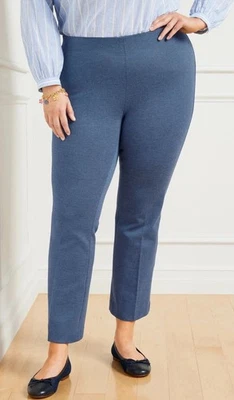 Calça Talbots Montauk Feminina Tamanho 16W Azul Mistura de Viscose Tornozelo Nova com etiquetas - Imagem 1 de 4