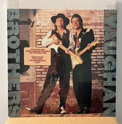 The Vaughan Brothers Family Style Vinyl Record LP Stevie Ray & Jimmie Vaughan - Image 1 of 4