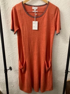 FOREVER AMANO - ORANGE DRESS - SIZE 12 - NEW WITH TAGS - Picture 1 of 8