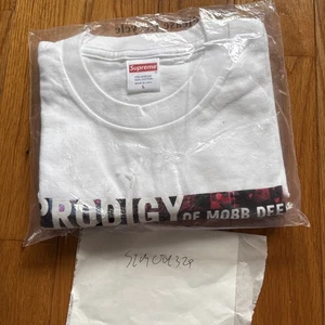 NEW SS21 Supreme HNIC Prodigy Mobb Deep T-Shirt White Size Large Ships Now - Picture 1 of 2