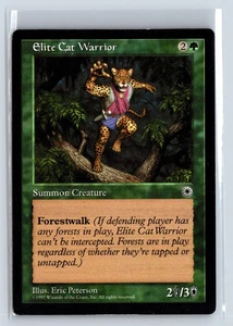 ELITE CAT WARRIOR 163† – MTG Magic the Gathering Card – Portal – Common - Picture 1 of 6