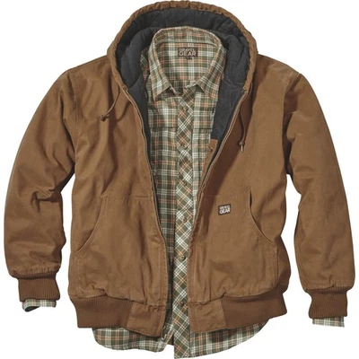 Gravel Gear Men's Hooded Tundra Jacket - Brown, XL - Image 1 of 4