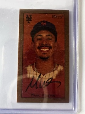 2025 Topps T205 - Mark Vientos - Wood - New York Mets - Image 1 of 3