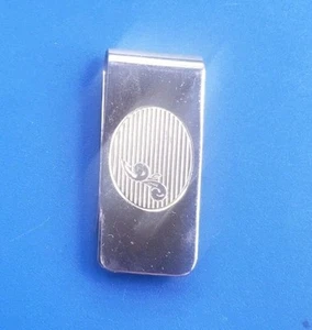 Vintage Gold Tone Money Clip Holder - Picture 1 of 3