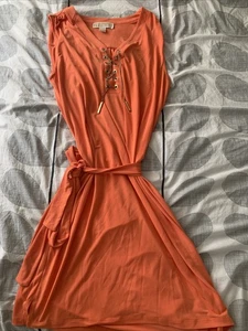 Michael Kors Orange Dress Size M Sleeveless - Picture 1 of 7