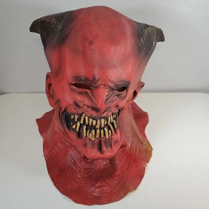 Morbid Industries Necrodemon Latex Maske Teufel Satan Dämon Halloween Gummi 2007 - Bild 1 von 6