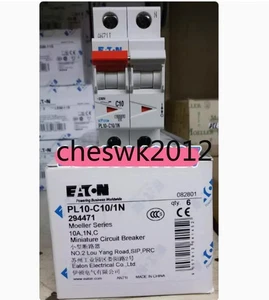 1 PIEZA NUEVO EATON MOELLER Micro break PL10-C10/1N - Imagen 1 de 3