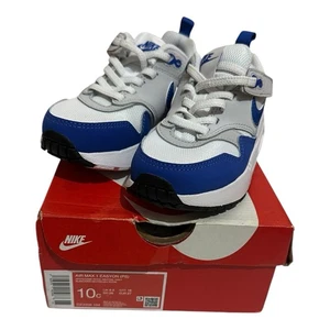 Nike Air Max 1 PS White / Game Royal - Kid's Size 10C - DZ3308-104 - Picture 1 of 4