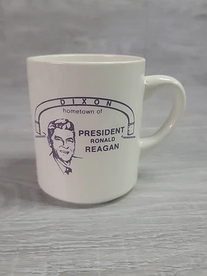 Taza de café de colección Ronald Reagan 40th President Dixon Illinois ciudad natal taza rara Foto 1 de 4
