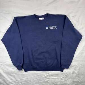 Vintage HANES HERGESTELLT IN DEN USA Brita Wasserfilter Rundhalsausschnitt Sweatshirt Pullover Erwachsene M - Bild 1 von 7