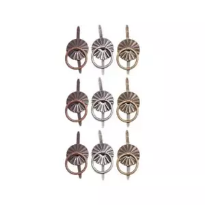 Tim Holtz Idea-ology Ring Fasteners - 9pcs Nickel, Brass & Copper TH93060 - Picture 1 of 2