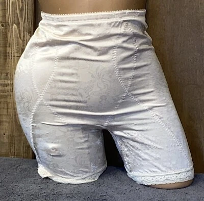 DE COLECCIÓN FAJA DE MUSLO MODELADORA SEGUNDA PIEL FLORAL EN RELIEVE CORSÉ CINTURA TALLA 3XL Foto 1 de 4