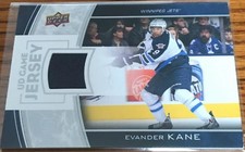 2013-14 Upper Deck UD Game Jersey Evander Kane GJ-EK Winnipeg Jets