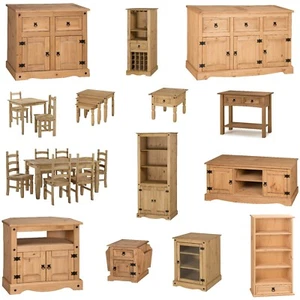 Corona Furniture Solid Pine Bedroom Living Dining Coffee Sideboard Bookcase TV - Picture 1 of 178