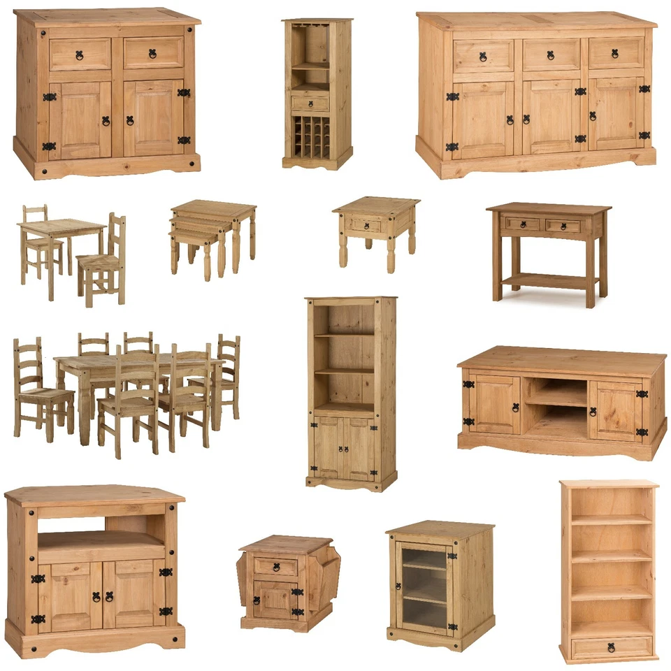 Corona Furniture Solid Pine Bedroom Living Dining Coffee Sideboard Bookcase TV - Image 1 of 1