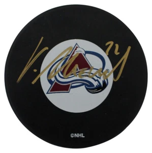 Vaclav Nedorost Autographed/Signed Colorado Avalanche Logo Hockey Puck 24277 - Picture 1 of 2