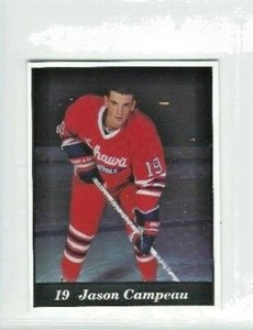 1991-92 Oshawa Generals (OHL) team issue Jason Campeau