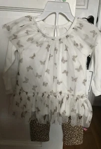 koala kids Baby Girls 2 piece outfit Butterfly Size18 Months - Picture 1 of 7