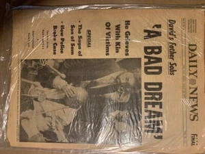 "SON of SAM"David Berkowitz .44 Caliber killer original complete 1977 newspaper - Picture 1 of 1