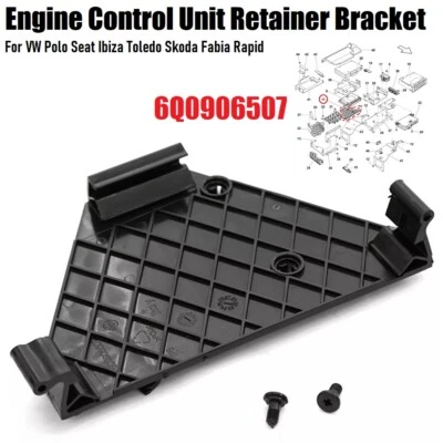 Supporto centralina per VW Polo 9N MK4 Seat Ibiza Skoda 6Q0906507 nuovo. - Immagine 1 di 4