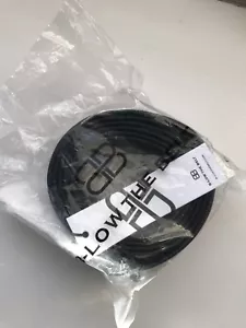NWT B-Low The Belt Black Belt Leather Pebbled With Silver Ring Tie Belt Sz OS - Picture 1 of 6