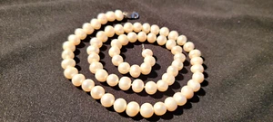 7-8mm White Pearl 20-Inch Genuine Necklace Naturl Original 1950 Box Lou Anderson - Picture 1 of 9