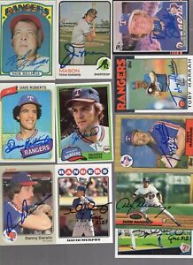 Autographed Texas Rangers 1970's 1980's 1990's #2 New @ Lower prices 20% off 4