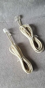 RJ11 6P4C Modular Telephone Modem Extension Cable Cord Wire - 5ft White New** - Picture 1 of 2