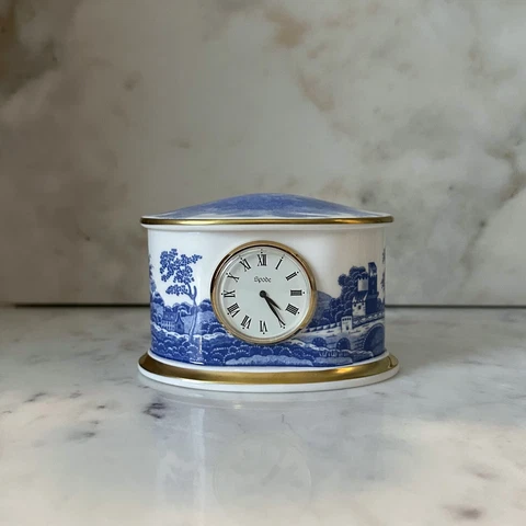 Spode "Tower" Blue Porcelain Mantel Clock Cover