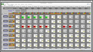 Digitaler Monatsplaner Dienstplaner Schichtplan Einsatzplan mit Lohnabrechnung - Bild 1 von 4