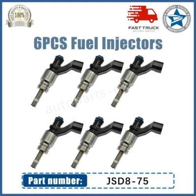 Conjunto de 6 injetores de combustível JSD8-75 para Isuzu Axiom Rodeo 2004 3.5L V6 89731-26200 - Imagem 1 de 4