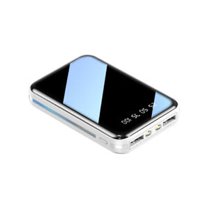 20000mAh Portable Power Bank Mini Mobile Power Supply LED Torch Mirror Surface
