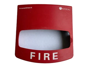Autocall Fire Alarm TrueAlert VO Strobe Cover Wall Red - Picture 1 of 6