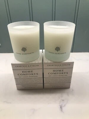 Vela Crabtree and Evelyn Home Comforts, ¡200 g X dos! Nuevo en caja Foto 1 de 3