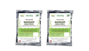2 MAHAGONY HENNA Color de Cabello 100% Orgánico Libre de Químicos TINTE NATURAL PARA EL CABELLO HENNA - Imagen 1 de 7