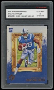Tarjeta de novato Jonathan Taylor 2020 Panini Chronicles GK primer grado 10 bronce NFL - Imagen 1 de 1