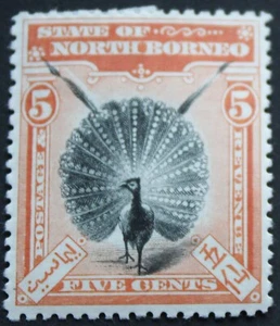 Cinco centavos North Borneo 1897 SG 100 como nuevo - Imagen 1 de 1